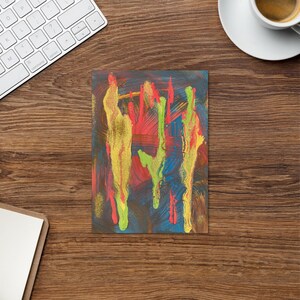 Biglietto d'auguri "Liberazione" / vuoto / Collezione Stay Strong / Lasciar andare / Nuovo inizio / Autodeterminazione / Auguri glitterati / Regalo incoraggiante