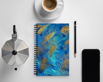 Spiral notebook DIN A5, bullet journal notebook, thought journal, sketchbook