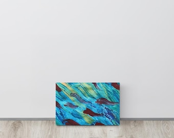 Impresión en lienzo, impresión de arte abstracto, impresión sobre lienzo, arte de pared de ensueño, impresión de arte acrílico abstracto