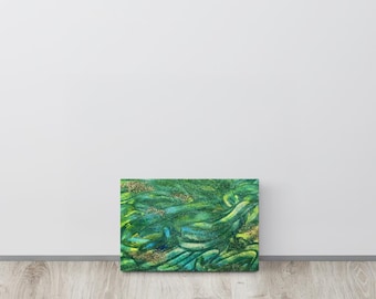 Impresión en lienzo, impresión de arte abstracto, impresión sobre lienzo, arte de pared de ensueño