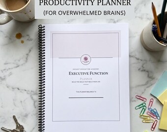 Planificador de funciones ejecutivas para adultos, sistema de gestión del tiempo (versión impresa)