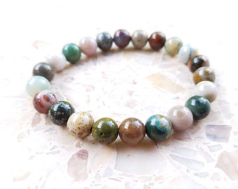 Calm Focus, Ocean Jasper Bracelet