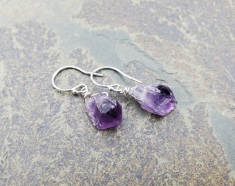 Amethyst Point Earrings