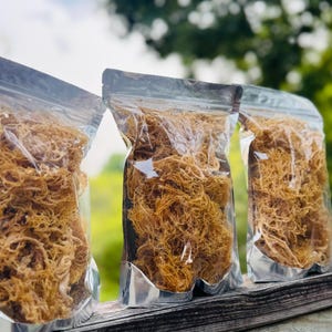 Wildcrafted Raw Seamoss From St. Lucia| Natural Sun- Dried Seamoss| 4oz -5lbs sizes| Golden Isle Seamoss.