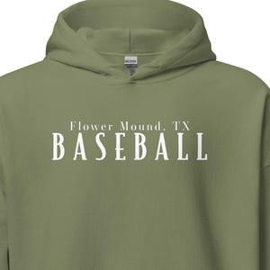 Custom Baseball City Hoodie, Youth Baseball Hoodie, Personalized Baseball Fan Hoodie, Baseball Mom Custom Hoodie, Youth Baseball Hoodie