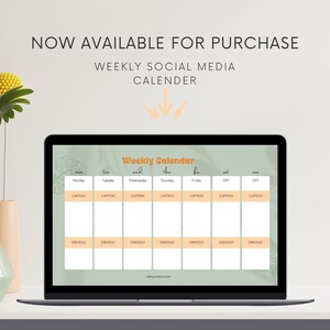 Weekly Social Media Planner | Digital Download