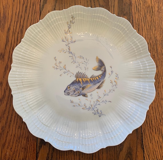 ジロー リモージュ コライユ ラ メール フィッシュ ディナー プレート