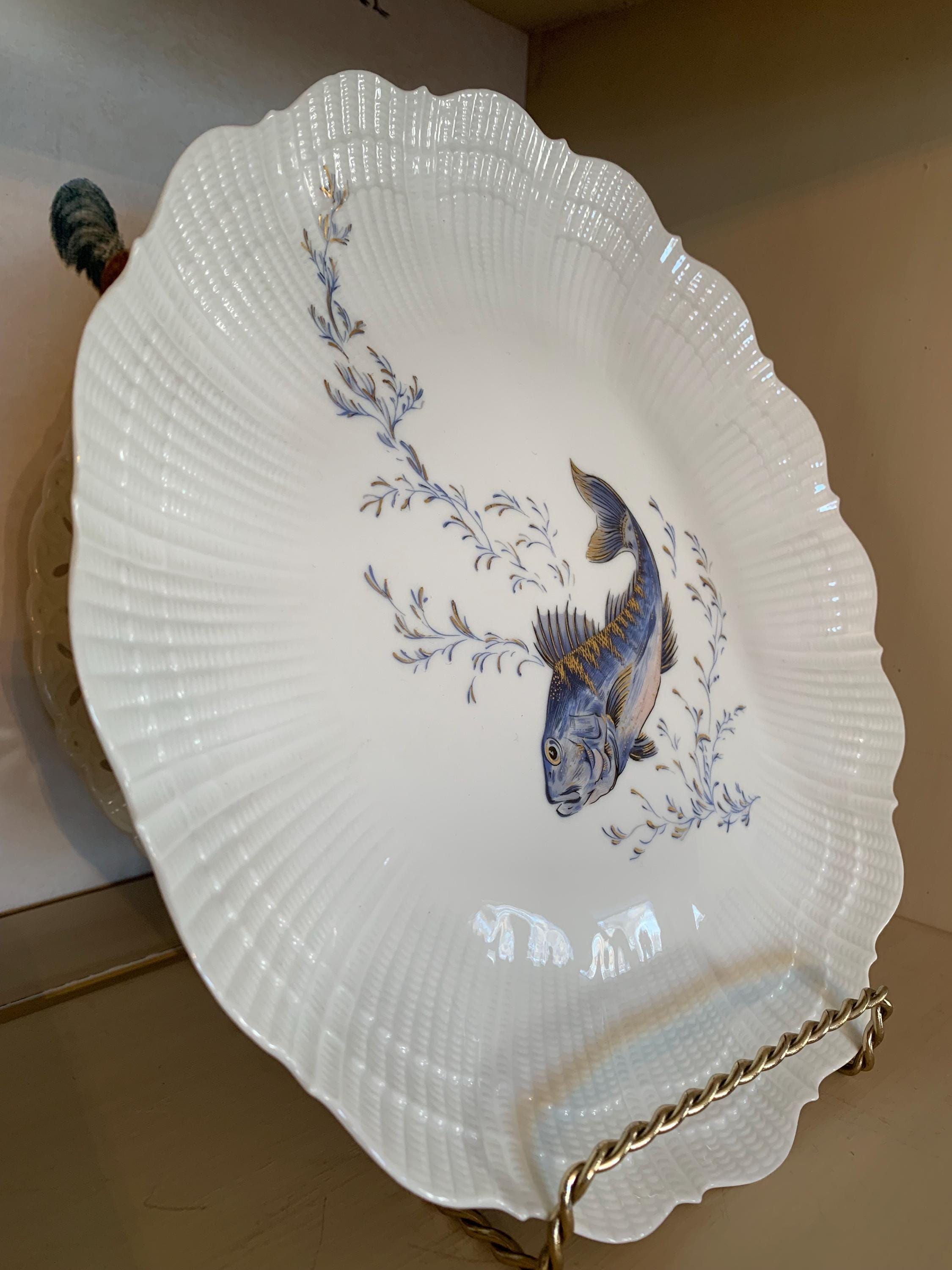 ジロー リモージュ コライユ ラ メール フィッシュ ディナー プレート