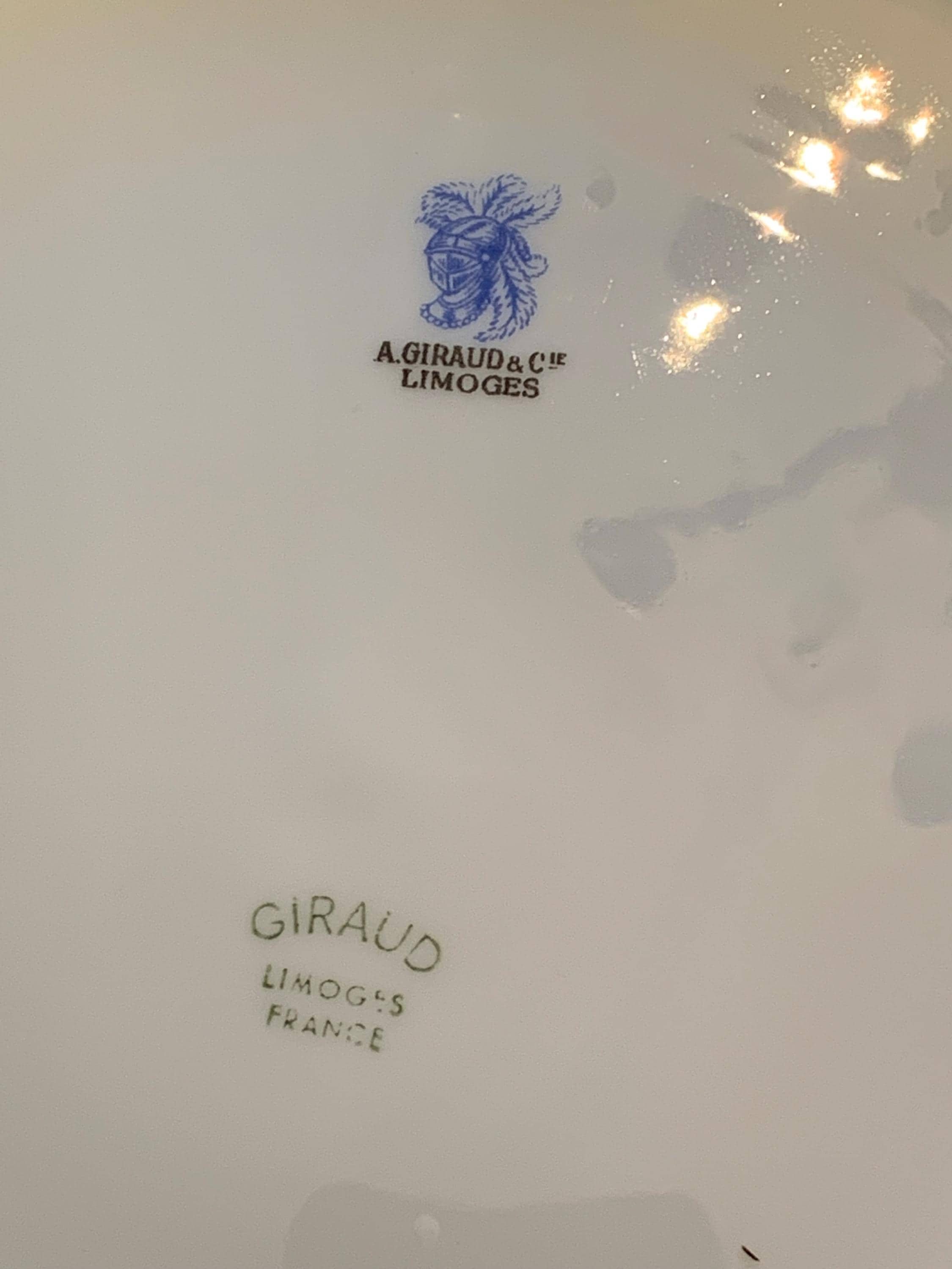 ジロー リモージュ コライユ ラ メール フィッシュ ディナー プレート