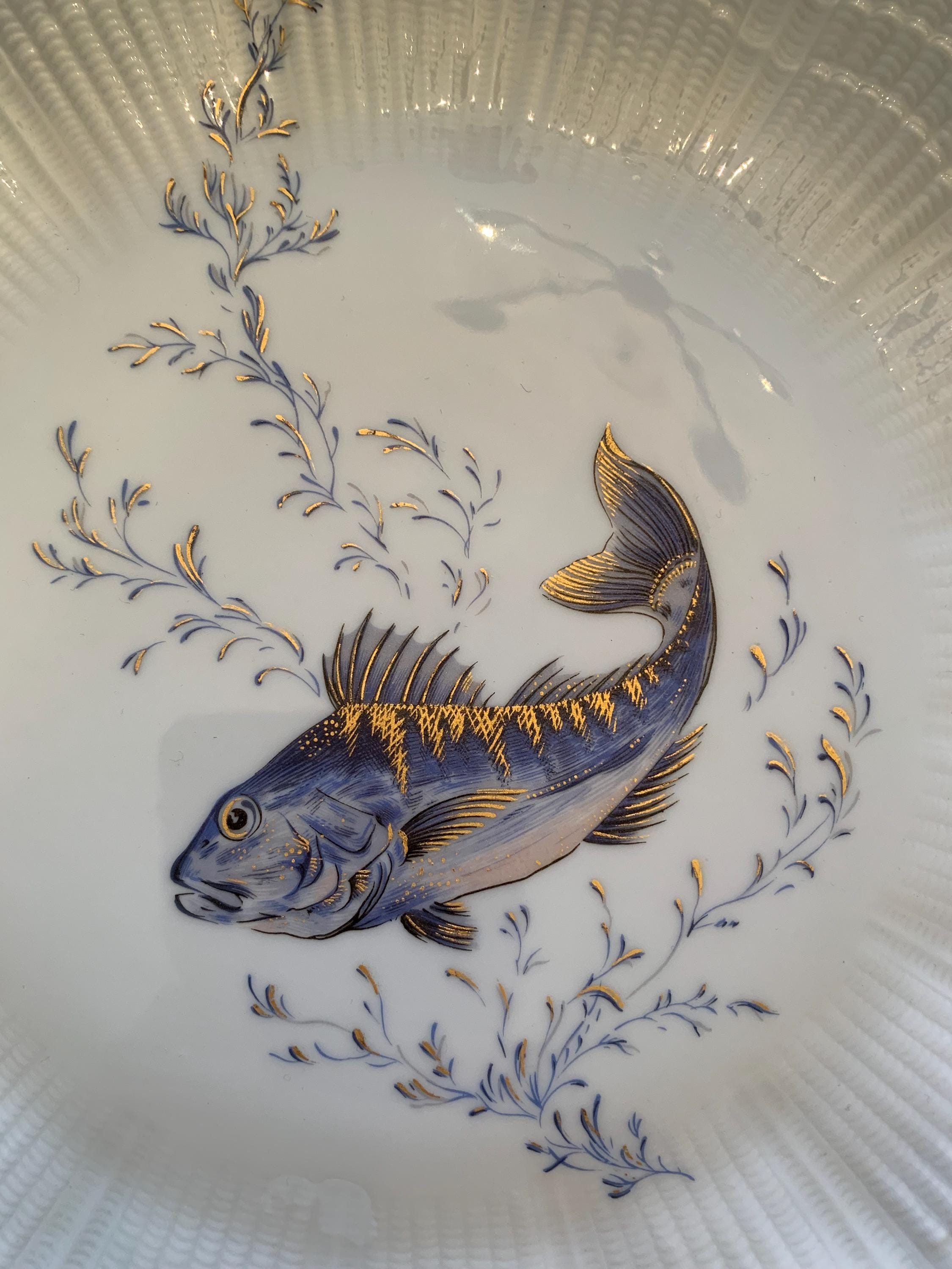 ジロー リモージュ コライユ ラ メール フィッシュ ディナー プレート