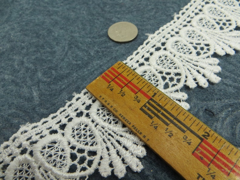 Ivory 1.75 Inch Loop De Loop Scalloped Lace Fringed Trim - Etsy