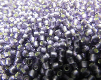 Tanzanite Light Silver Lined  11.0 Czech Glass Toho Seed Beads (10 grams) jewelry making beads