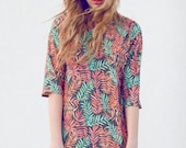 Leafy Print Dress