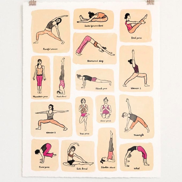 Yoga Girls Print
