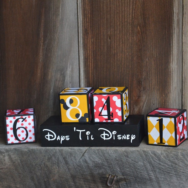 Disney Countdown Blocks