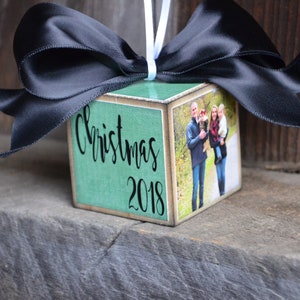 Personalized Photo Ornament Wood Block