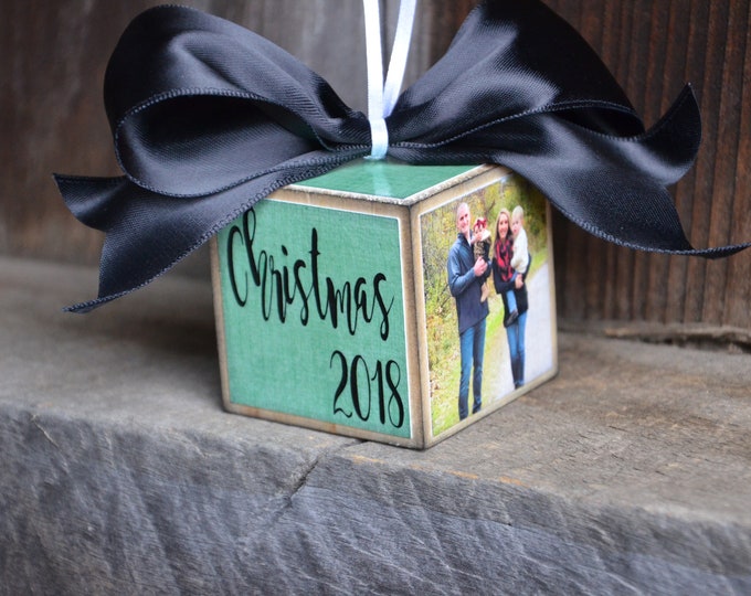 Personalized Photo Ornament Wood Block - Etsy