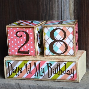 Birthday Countdown Advent blocks image 5