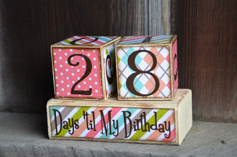 Birthday Countdown Advent blocks image 5
