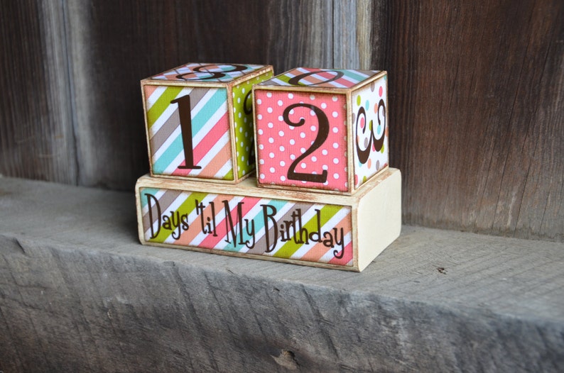 Birthday Countdown Advent blocks image 3