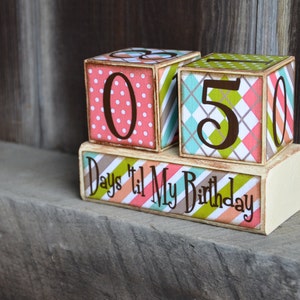 Birthday Countdown Advent blocks image 2