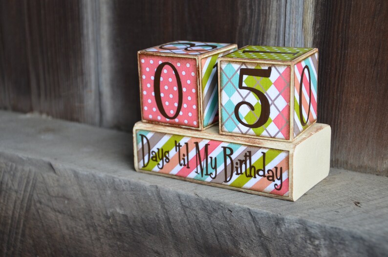 Birthday Countdown Advent blocks image 2