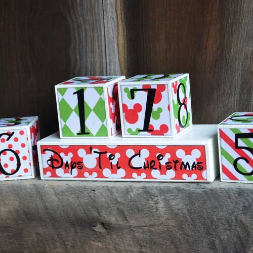 Christmas Countdown Advent Blocks - Etsy
