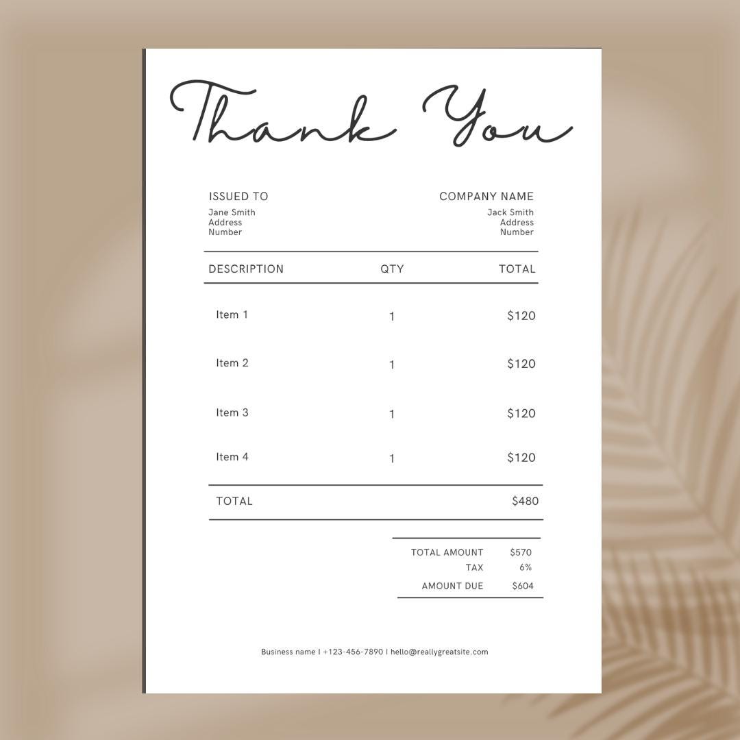 Car Detailing Receipt: Enhance Your Business Efficiency