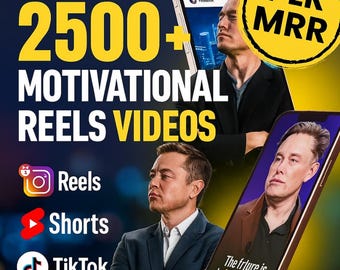 Pakiet filmów motywacyjnych z wirusowymi rolkami: PLR i MRR – TikTok, Instagram, YouTube