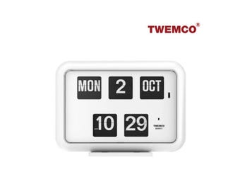 Timeless Elegance: TWEMCO BQ-12A White Calendar Wall Clock - Etsy
