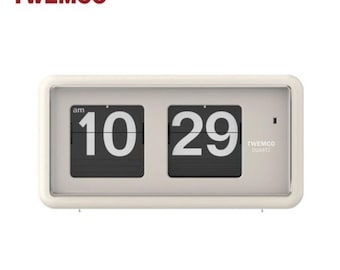Timeless Elegance: TWEMCO BQ-12A White Calendar Wall Clock - Etsy