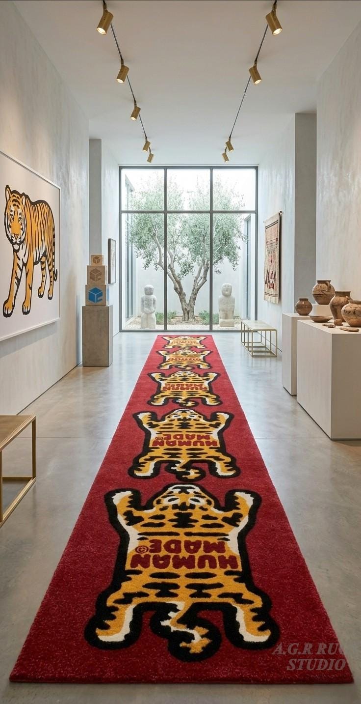 Human Made Tiger Rug - Etsy