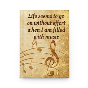 Musical Quote Journal - Perfect for Music Lovers, Gift for Musicians, Note-taking, Daily Reflections, Poetry Writing