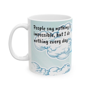 Inspirational Winnie the Pooh Ceramic Mug, Gift for Book Lovers, Coffee Cup with Quote, Tea Mug for Pooh Fans, Birthday Present for Friend,