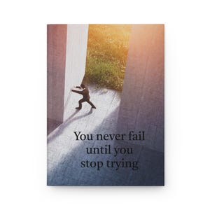 Inspiring Hardcover Journal with Quote | Motivational Writing Notebook | Gift for Students, Writers & Dreamers