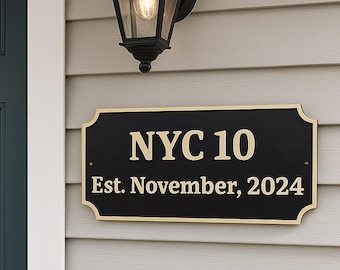 Personalized Brass Plaque - Ideal for Recognition Plaques, Name Plates, and Awards - Perfect for Office, Home, or Garden Decor