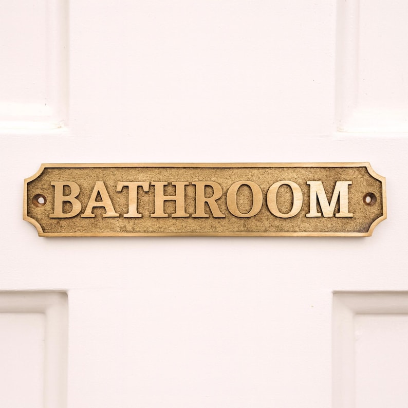 brass bathroom sign

vintage door plaque

shower door sign

WC door plate

rustic home décor

antique brass sign

bathroom wall décor

restroom door sign

toilet door plaque

farmhouse bathroom sign

solid brass plate

old style door sign

bathroom door marker

brass home accessories

retro bathroom plaque

hotel