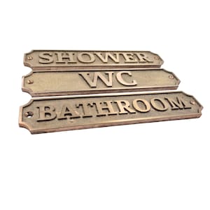 brass bathroom sign

vintage door plaque

shower door sign

WC door plate

rustic home décor

antique brass sign

bathroom wall décor

restroom door sign

toilet door plaque

farmhouse bathroom sign

solid brass plate

old style door sign

bathroom door marker

brass home accessories

retro bathroom plaque

hotel