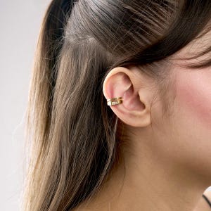 Manchettes & Wrag Boucles d'oreilles - Boucles d'oreilles en cartilage zirconium - Boucles d'oreilles en cartilage compressif - Boucles d'oreilles réglables en pierre - Cadeau élégant pour femme