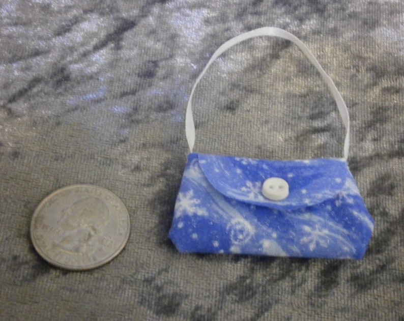 Let it snow purse for 10 to 12 inch fashion dolls