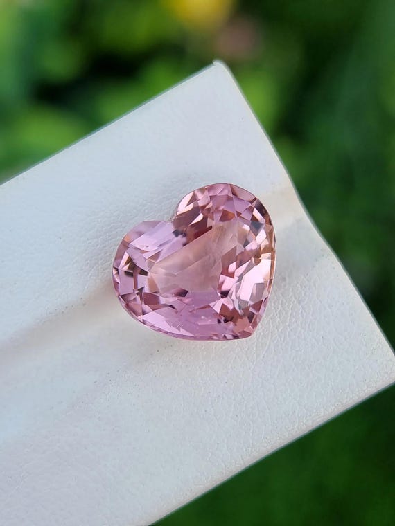 Morganite Heart Cut Loose Lab Grown Pink Morganite Gemstone For Jewelry Making