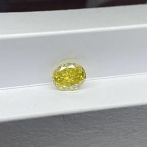 Oval cut Yellow Moissanite Color Loose Moissanite For Jewelry Making