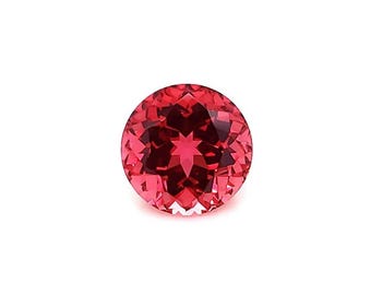 Round Cut Padparascha Sapphire Loose Sapphire Lab Grown Faceted September Birthstone For Jewelry Making Excellent cut for jewelry