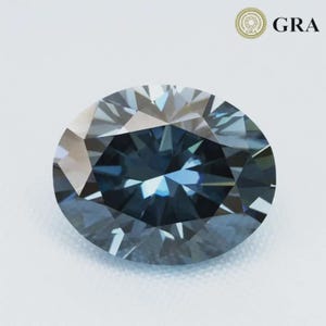 Oval cut Blue Moissanite Color Loose Moissanite For Jewelry Making Loose Gemstone VVS1 Clarity with Excellent cut