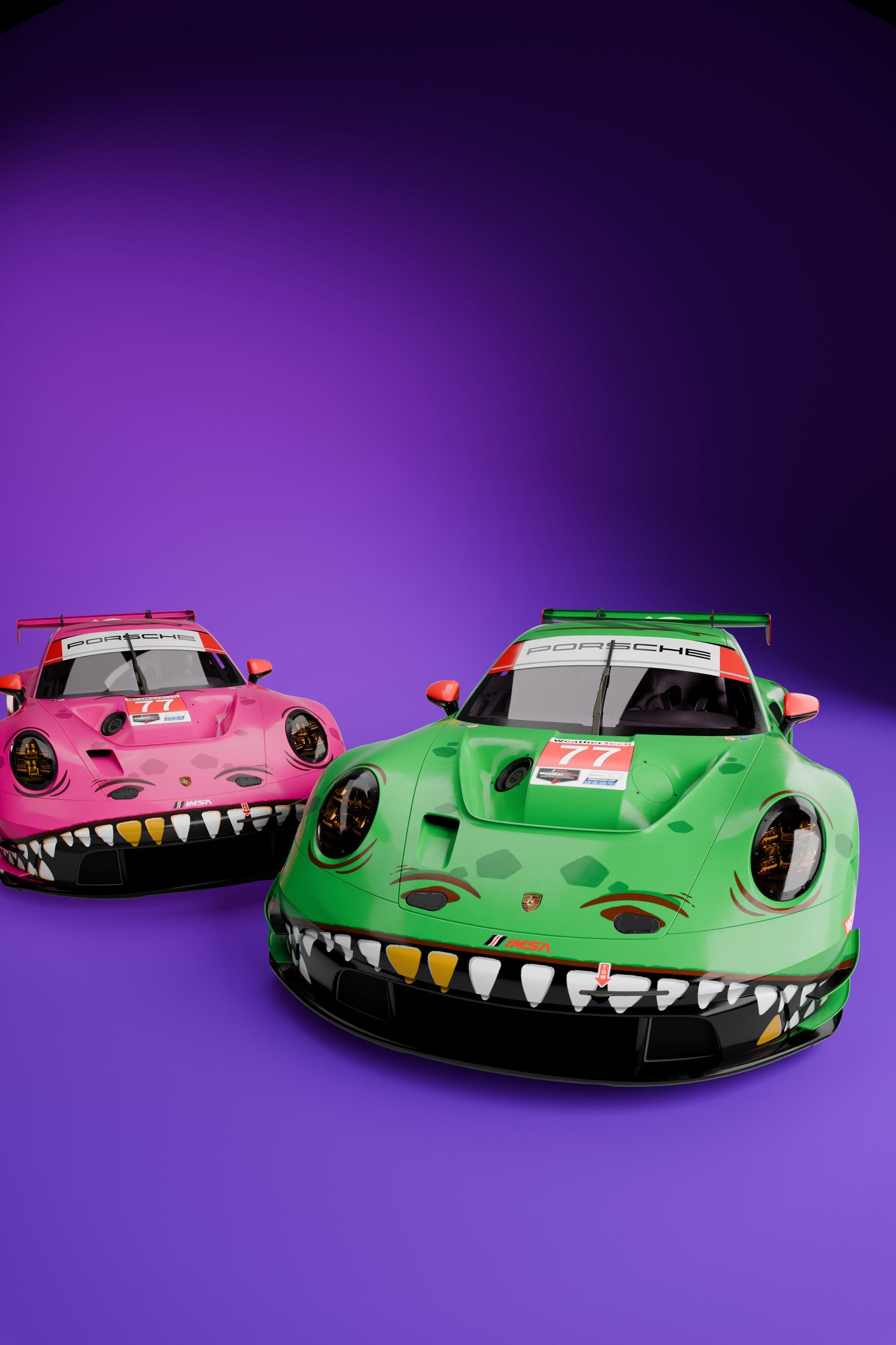 Rexy Roxy Car Porsche 911 GT3 R “rexy/roxy” Poster Print – T-REX Dinosaur Car Wall ...