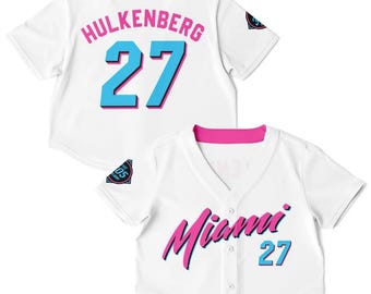 Nico Hulkenberg 27 Miami Vice Alternate Crop Top, Sauber F1 Female Fan Tee, Aesthetic Race Day