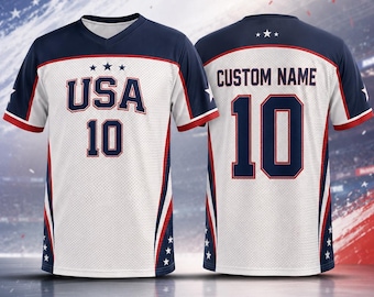 Stadium Outfit Ready Custom Name USA Soccer Jersey, 2026 Fan Top