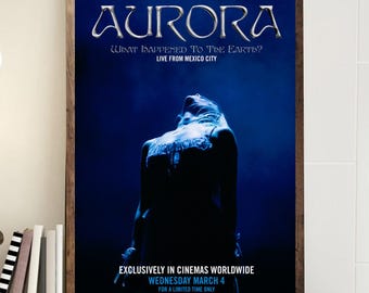 AURORA What Happened To The Earth? Poster Unframed, Ethereal Alternative Pop Wall Art, 2026 Norwegian Singer Print, Nature Aesthetic Decor