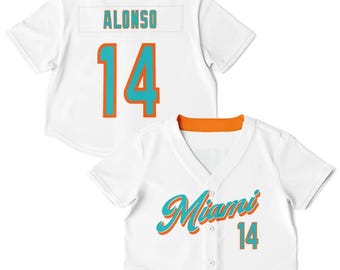 Fernando Alonso 14 Miami 305 Home Crop Top, Aston Martin Female Fan Shirt, El Plan Racing Gear