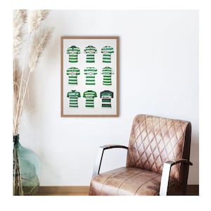 Poster della maglia da calcio Sporting Clube de Portugal 2016 - 2024 / Poster da calcio Sporting CP / Kit da calcio / Stampa A4 / Primeira Liga